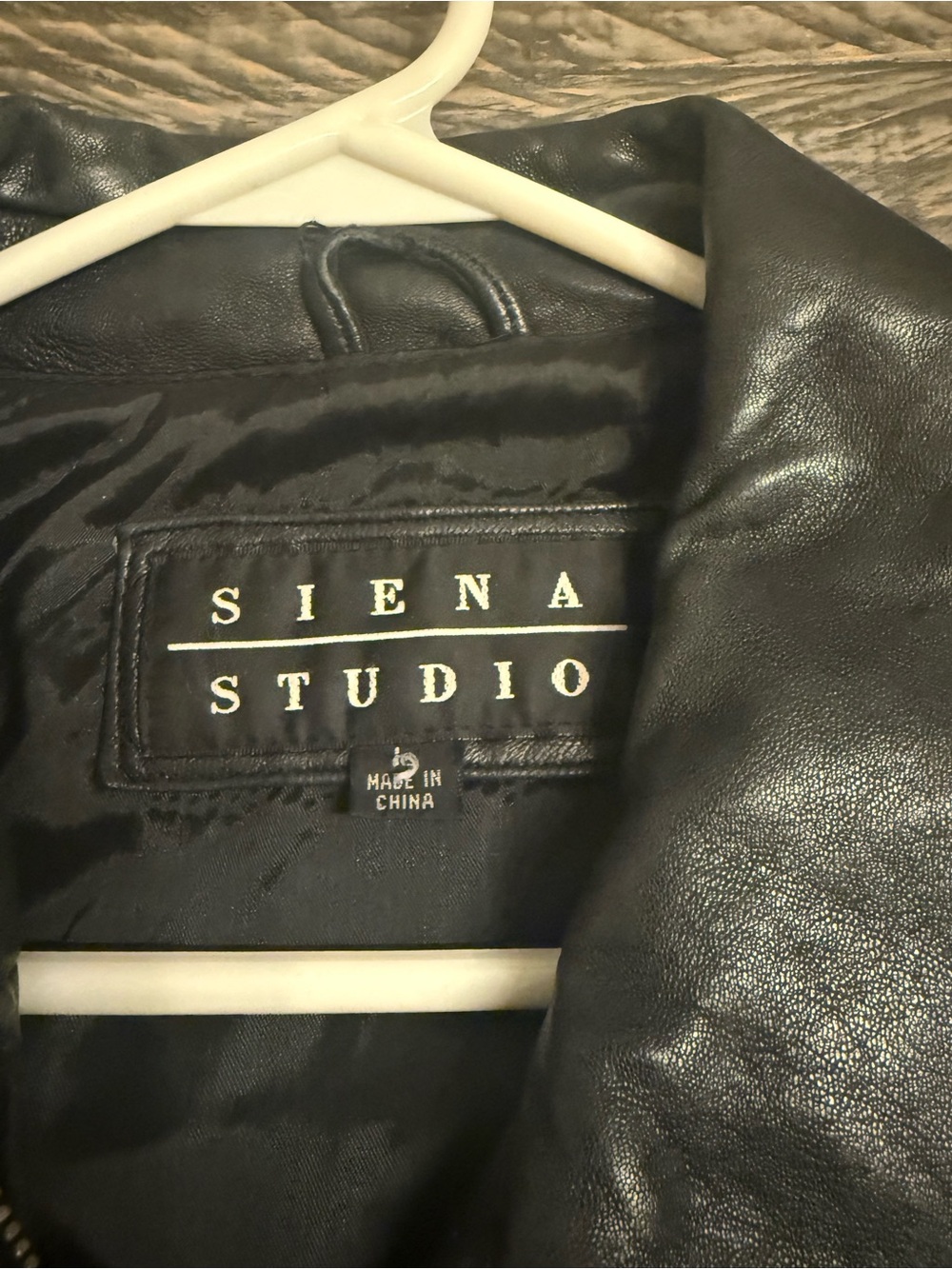 Vintage “Y2K” Siena Studio Women's Black Leather Jacket